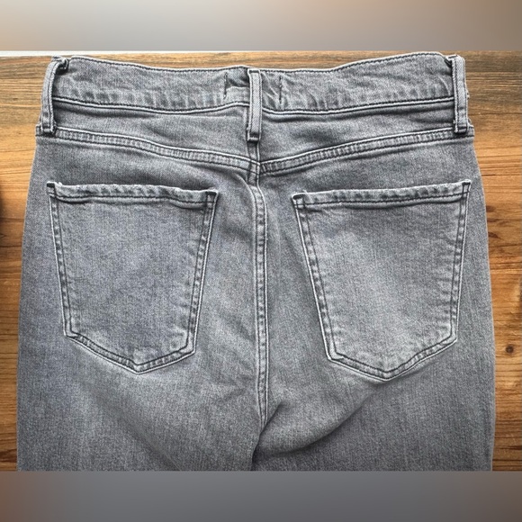 AGOLDE Nico High Waist Slim Foretold Grey Raw Hem 27 - Picture 8 of 8